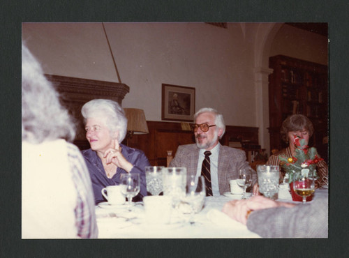 Dinner party portion of the Dorothy Drake portrait presentation, Scripps College