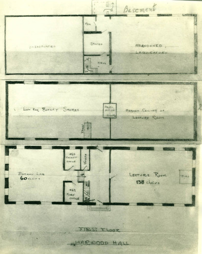 Harwood Hall floor plan, Pomona College