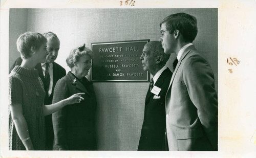 Fawcett Hall dedication, Claremont McKenna College