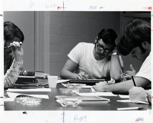 Students in class, Pitzer College