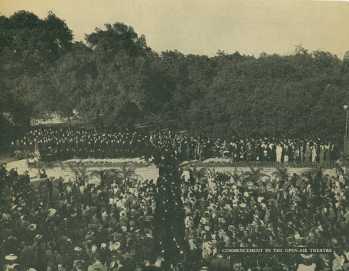 Commencement in the Greek Theater, Pomona College