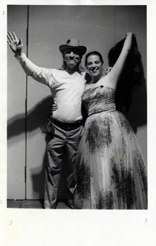 Students in costume, Pitzer College