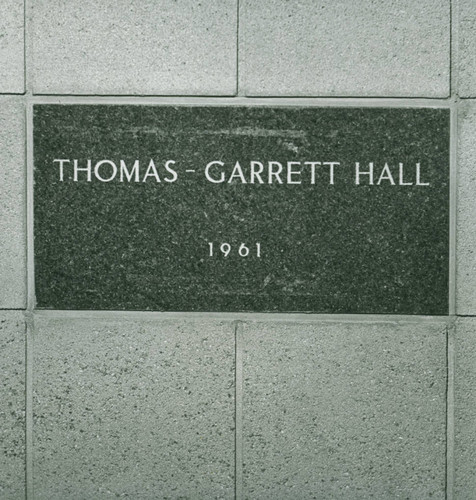 Thomas-Garrett Hall cornerstone, Harvey Mudd College