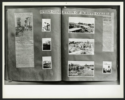 Ada Hatch's scrapbook, Scripps College