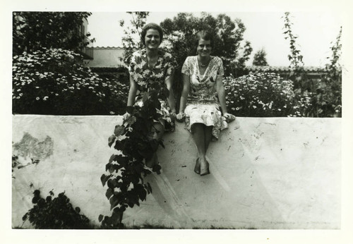 Laura-May Spain Brown and Margaret (Marty) Shirk Ingram at Dorsey Hall