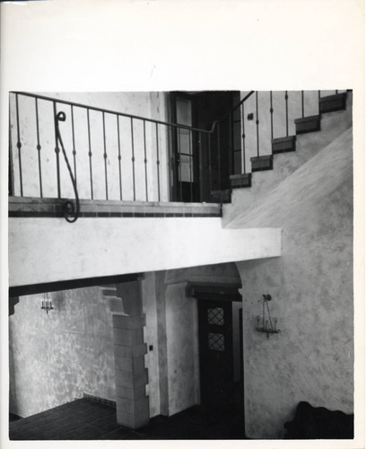 Second floor landing of Balch Hall, Scripps College