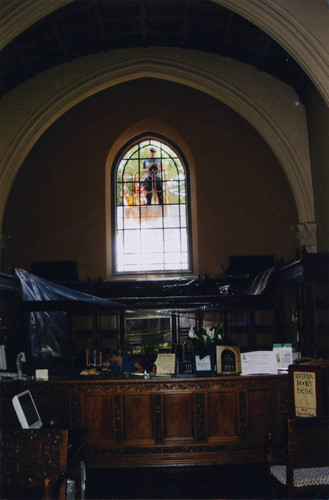 Gutenberg Window in Denison Library, Scripps College