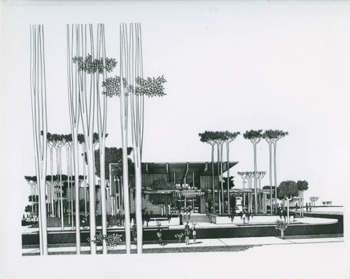 Huntley Bookstore Architectural rendering, Claremont University Consortium