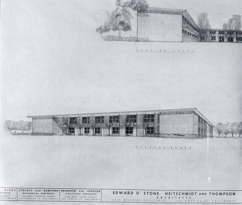 Mildred E. Mudd Hall architectural rendering, Harvey Mudd College