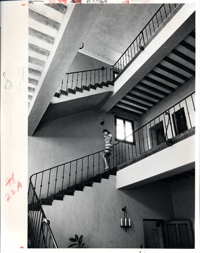 Balch Hall stairway, Scripps College