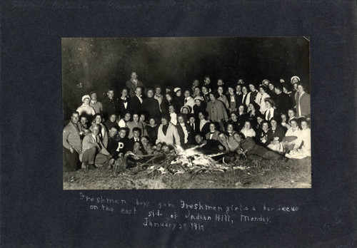 Pomona College Students at a Campfire