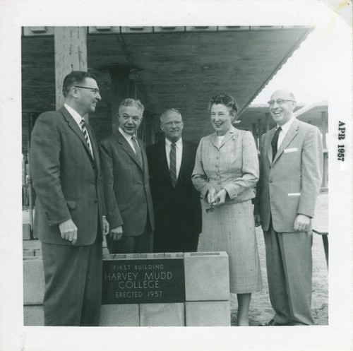 Mildred E. Mudd Hall cornerstone laying ceremony, Harvey Mudd College