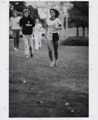 Woman running, Scripps College