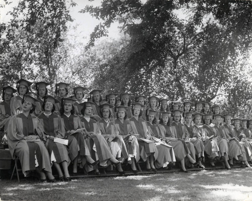 Graduates during Commencement, Scripps College