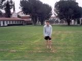 Student at Walker Beach, Pomona College