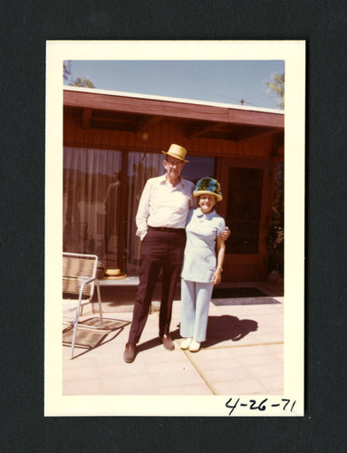 A Scripps College alumn with her husband at her 40th college reunion, Scripps College