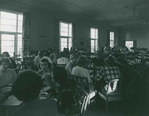 Students in Gibson Dining Hall, Pomona College