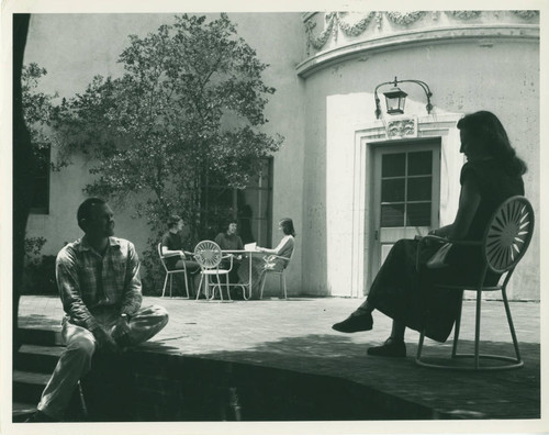 Mudd/Blaisdell Hall patio, Pomona College