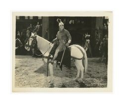 If I Were King: film still of William Farnum riding on horseback, 1920