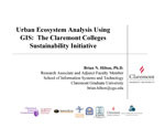 Urban ecosystem analysis using GIS: The Claremont Colleges sustainability initiative