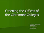 Greening the offices of The Claremont Colleges