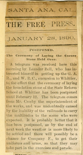 The ceremony of laying the corner stone held over