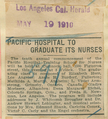 Pacific Hospital to graduate its nurses