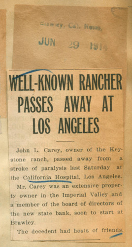 Well known rancher passes away at Los Angeles