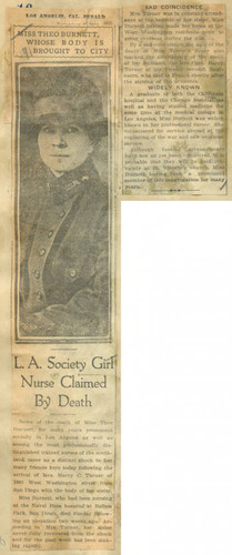 L.A. society girl nurse claimed by death