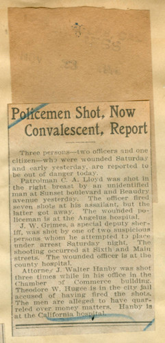 Policemen shot, now convalescent, report