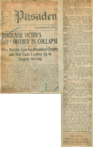 Revolver victim's mother in collapse