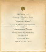 Commencement invitation