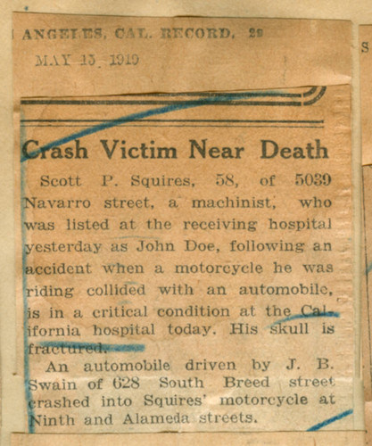 Crash victim near death