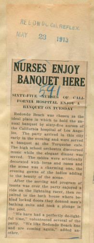 Nurses enjoy banquet here