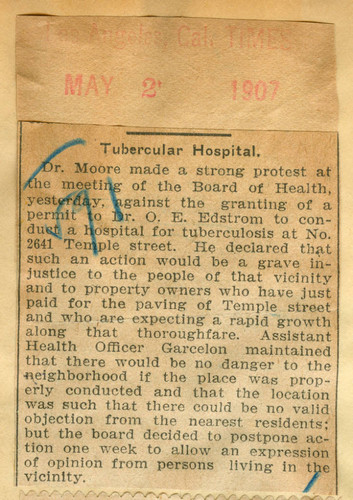 Tubercular hospital