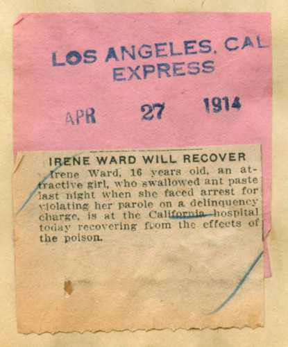 Irene Ward will recover