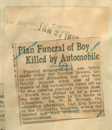 Plan funeral of boy killed by automobile