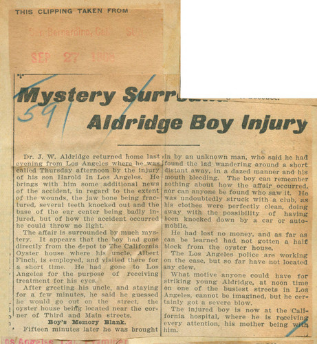 Mystery surrounds Aldridge boy injury