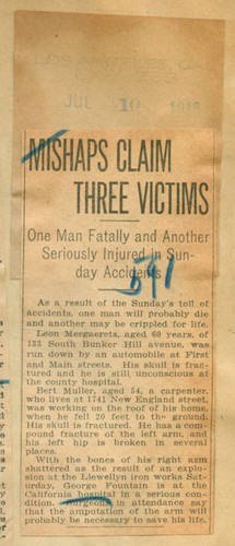 Mishaps claim three victims