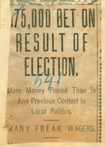 75,000 bet on result of election