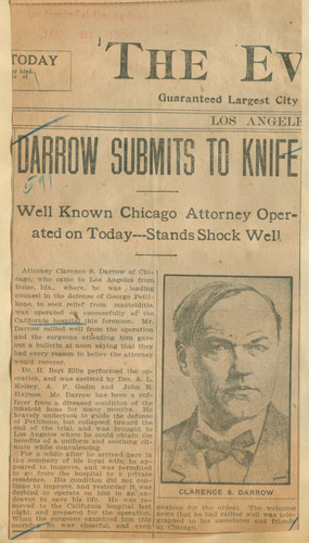 Darrow submits to knife