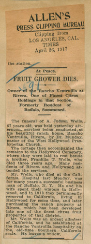 Fruit grower dies