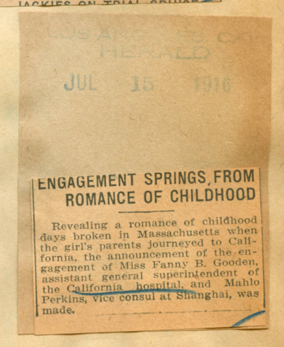 Engagement springs from romance of childhood