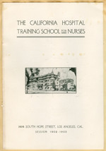 California Hospital Training School for Nurses brochure