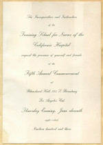 Commencement invitation