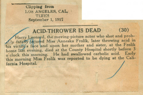 Acid thrower is dead