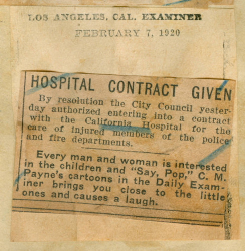 Hospital contract given