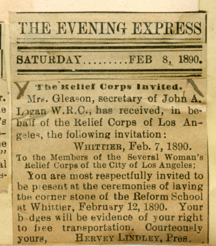 The relief corps invited