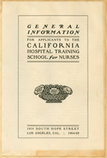 California Hospital Training School for Nurses brochure