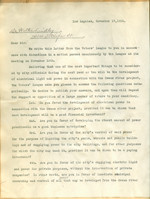 Letter from Jesse F. Waterman to Walter Lindley